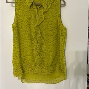 Stunning and Classy Lime Green hi-low Blouse